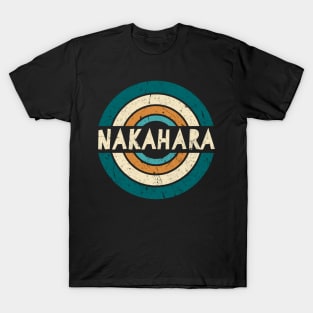 Retro Styles Nakahara Name Birthday 70s 80s 90s Circle T-Shirt